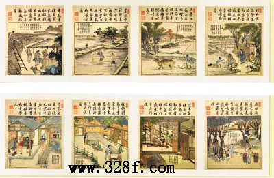 傳統家具紋飾之“御制耕織圖”