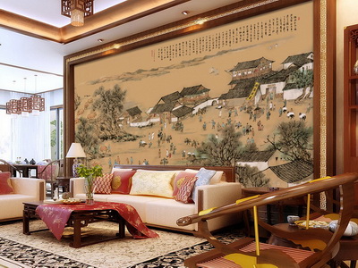 中式家裝 以畫構景