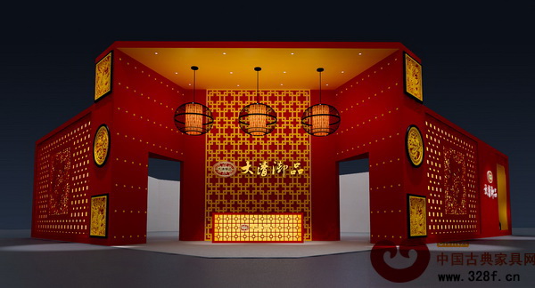 大清御品第32屆東莞名家具展展館外景設計圖 大清御品第32屆東莞名家具展展館外景設計圖