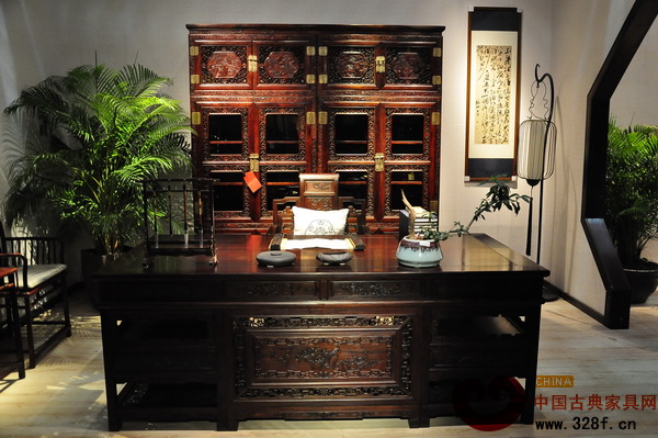 戴為紅木展館內的紅木展品 戴為紅木展館內的紅木展品