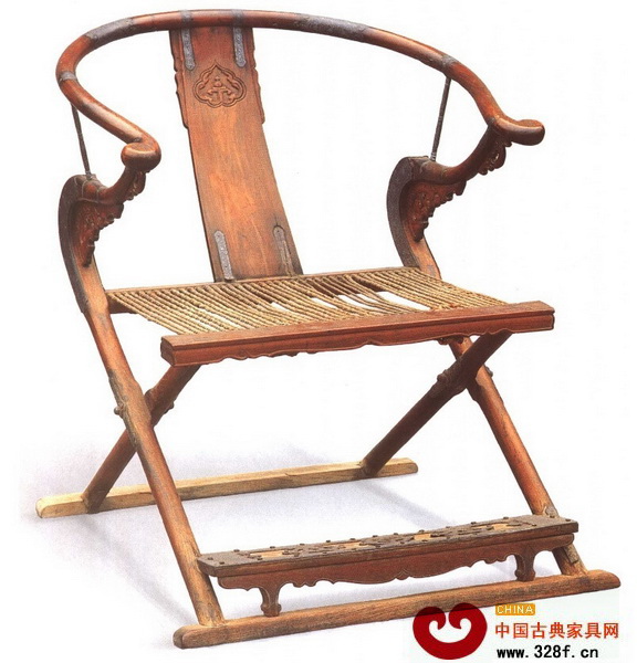 元 黃花梨圓后背交椅(中國(guó)現(xiàn)存最早的黃花梨家具) 元 黃花梨圓后背交椅(中國(guó)現(xiàn)存最早的黃花梨家具)