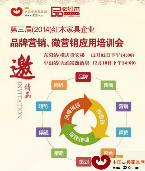 第三屆(2014)紅木家具企業品牌營銷、微營銷應用培訓會邀請函 第三屆(2014)紅木家具企業品牌營銷、微營銷應用培訓會邀請函