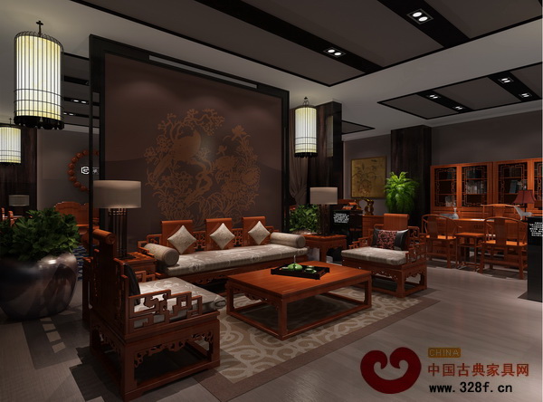明堂紅木3月名家具展展館內景效果圖 明堂紅木3月名家具展展館內景效果圖