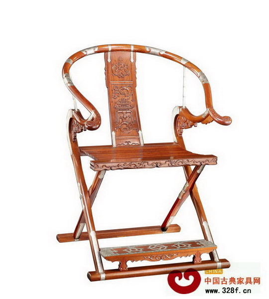 區氏臻品:背雕壽字紋交摺椅 區氏臻品:背雕壽字紋交摺椅