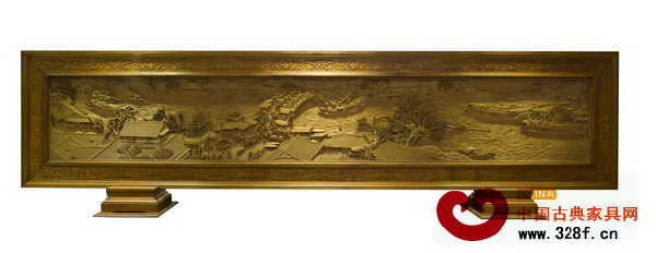 木雕《清明上河圖》屏風 木雕《清明上河圖》屏風