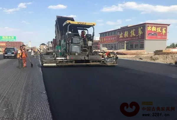 大城縣紅木文化產業園道路升級改造工程現場 大城縣紅木文化產業園道路升級改造工程現場