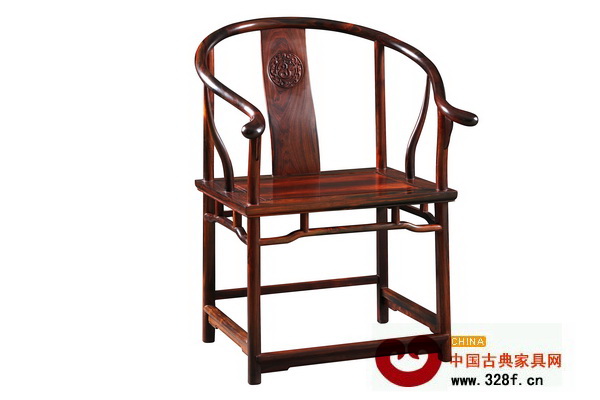 南枝紅紅木經典之作——大紅酸枝明式圈椅