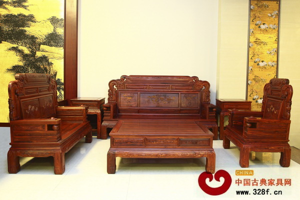 木緣紅木——小葉紅檀精品《102沙發》 木緣紅木——小葉紅檀精品《102沙發》