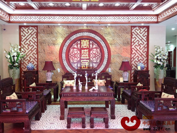 萬盛宇紅木展廳一角 萬盛宇紅木展廳一角