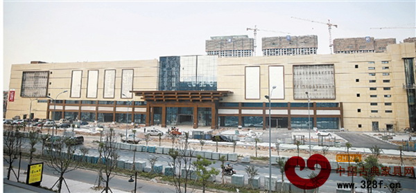 東陽中國木雕城B1區市場外景裝修現場 東陽中國木雕城B1區市場外景裝修現場