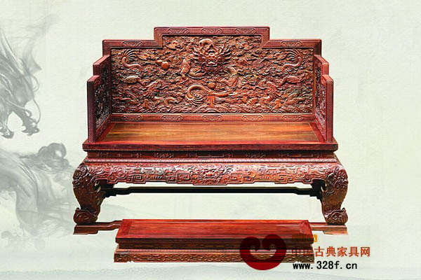 伍氏大觀園——大紅酸枝獨板乾隆寶座 伍氏大觀園——大紅酸枝獨板乾隆寶座