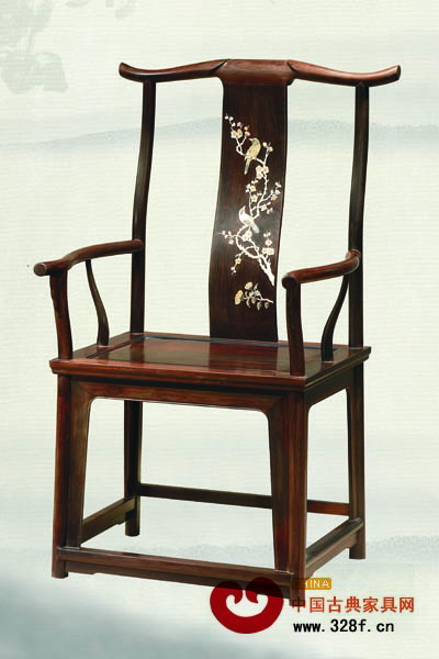 伍氏大觀園——大紅酸枝貝雕四出頭官帽椅 伍氏大觀園——大紅酸枝貝雕四出頭官帽椅