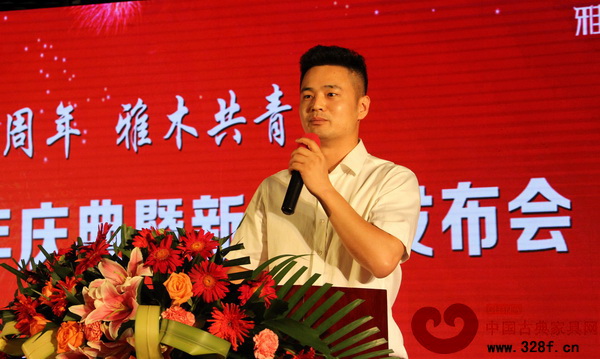 蘇陽紅六周年慶典暨新品牌發(fā)布會(huì)上，總經(jīng)理吳春飛致辭