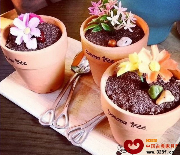 盆栽冰淇淋