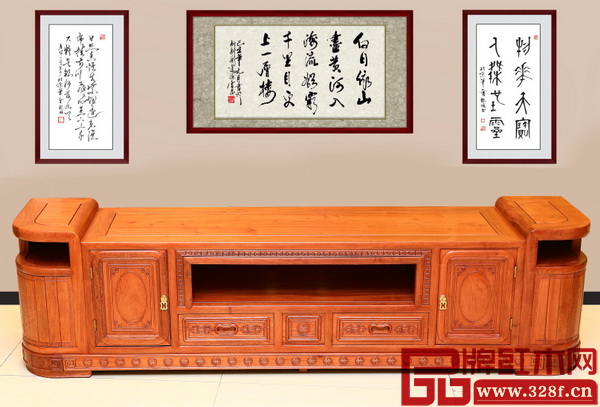 林木軒小巴花原創新品系列——富貴呈祥地柜