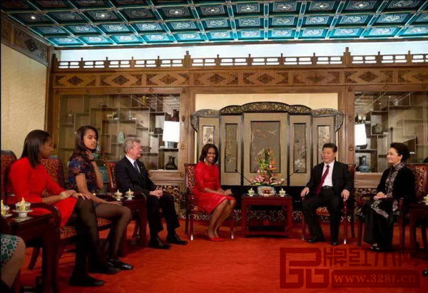 習(xí)大大在北京釣魚臺國賓館會見美國總統(tǒng)奧巴馬夫人米歇爾