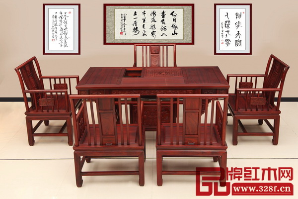 緣人緣紅木——梳背椅茶臺 緣人緣紅木——梳背椅茶臺