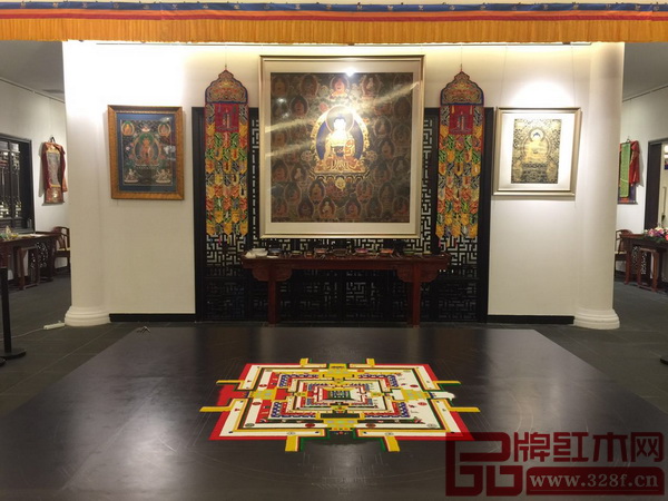 覺囊唐卡展展館現場 