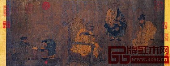唐畫《蕭翼賺蘭亭》中的禪椅