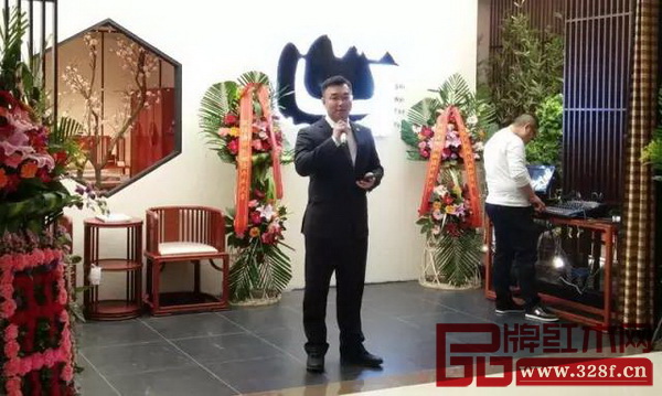 國(guó)壽紅木副董事長(zhǎng)陳淦凡致辭