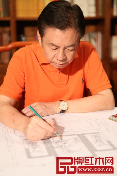 中國傳統工藝大師陳國壽親自繪制《國壽椅》設計圖