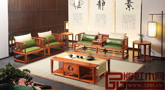 國壽·世外桃源新明式紅木家具——《軒逸客廳系列》