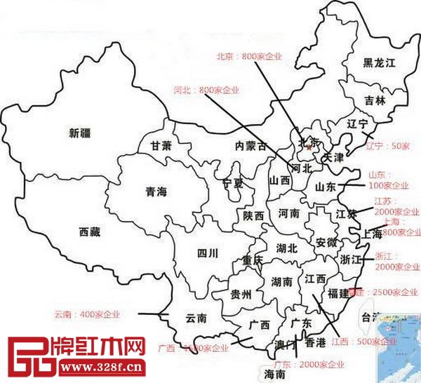 圖10：紅木產業主要聚集地