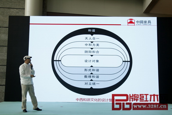 彭亮老師表示,新中式家具是中西和諧文化的設計整合 彭亮老師表示,新中式家具是中西和諧文化的設計整合