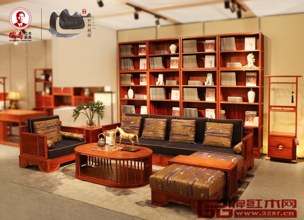 國(guó)壽紅木·世外桃源·君尚沙發(fā)