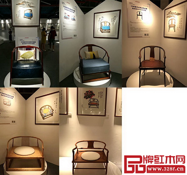 “15年新中式家具經典作品展”展出部分作品 “15年新中式家具經典作品展”展出部分作品