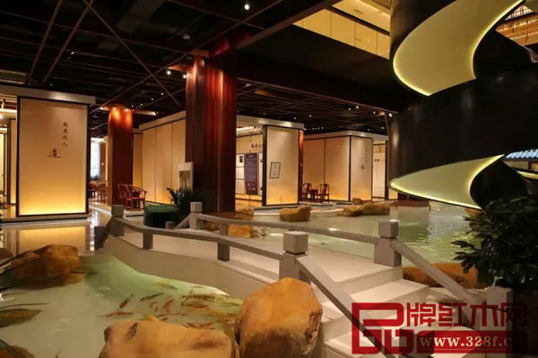 國壽紅木藝術館空間設計表現了人文、家具、園林的有機組合 國壽紅木藝術館空間設計表現了人文、家具、園林的有機組合