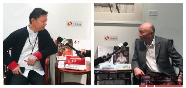 中國傳統工藝大師、東莞國壽紅木董事長陳國壽(左)和中國傳統工藝大師、深圳泰和園董事長邵湘文(右)分別接受新華社專訪 中國傳統工藝大師、東莞國壽紅木董事長陳國壽(左)和中國傳統工藝大師、深圳泰和園董事長邵湘文(右)分別接受新華社專訪