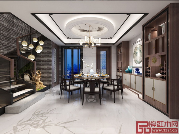餐廳的軟裝設計與整體風格相得益彰 餐廳的軟裝設計與整體風格相得益彰