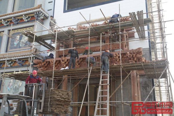 明清工匠古建中式工程施工現場 明清工匠古建中式工程施工現場