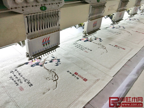 秀飾坊高精密刺繡作業
