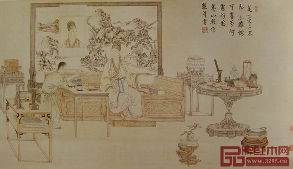 《弘歷是一是二圖軸》
