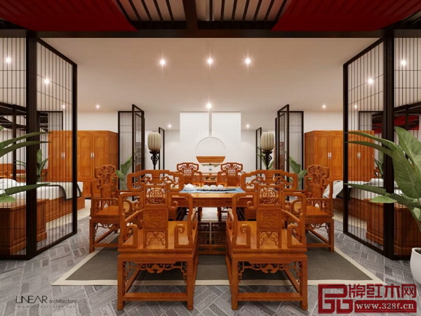 明堂紅木北京專賣店設計效果圖