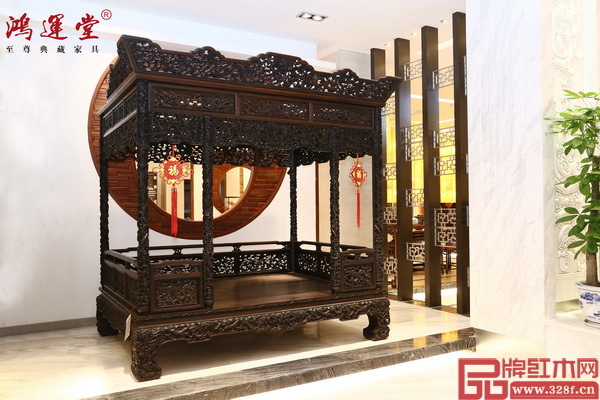 鴻運堂收藏精品——《紫檀·中華龍床》 鴻運堂收藏精品——《紫檀·中華龍床》