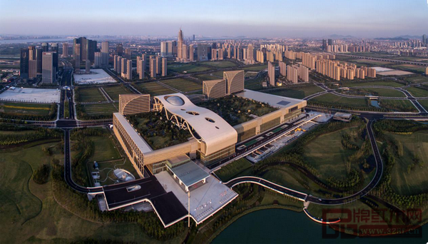  杭州國際家具展舉辦地——杭州國際博覽中心俯瞰圖