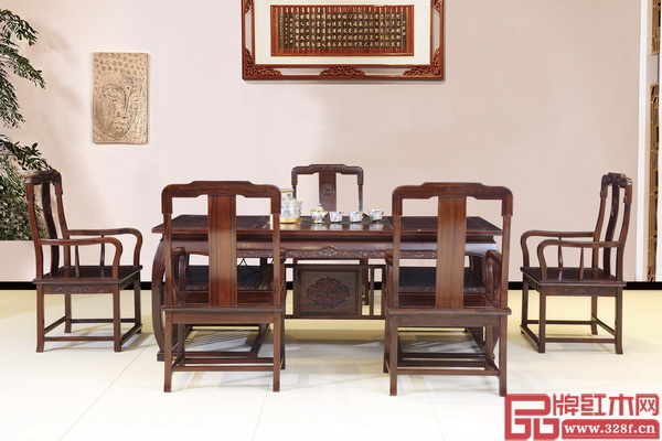 林木軒柬埔寨黑酸枝新品——《國色天香茶臺6件套》 林木軒柬埔寨黑酸枝新品——《國色天香茶臺6件套》
