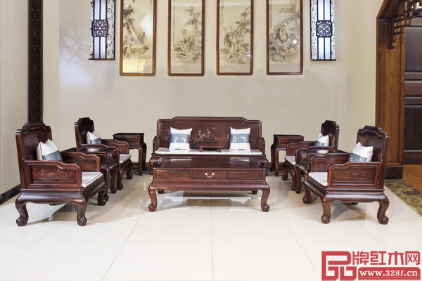 林木軒柬埔寨黑酸枝新品——《荷花寶座沙發(fā)11件套》 林木軒柬埔寨黑酸枝新品——《荷花寶座沙發(fā)11件套》