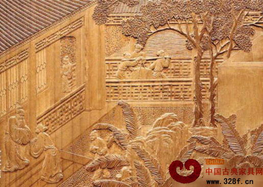 金絲楠薄浮雕
