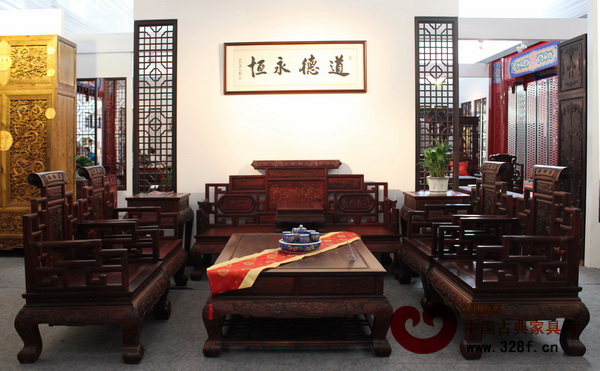 德恒閣紅木展出作品——福祿壽沙發