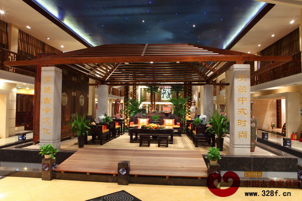 紅古軒位于中山大涌的展廳內景