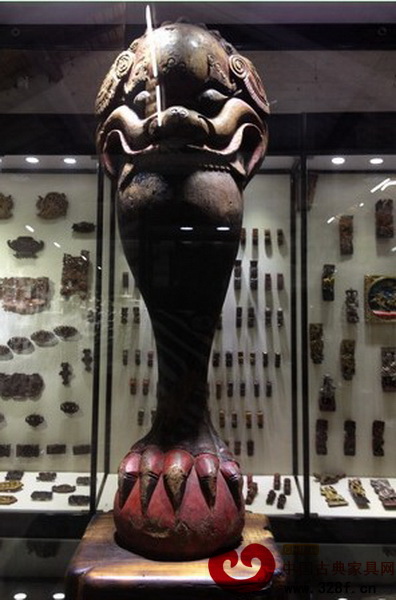 源泉徽文化博物館內展出的精品徽州木雕