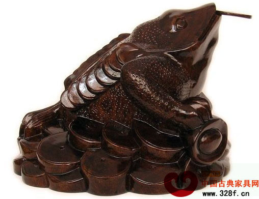 金蟾木雕工藝品