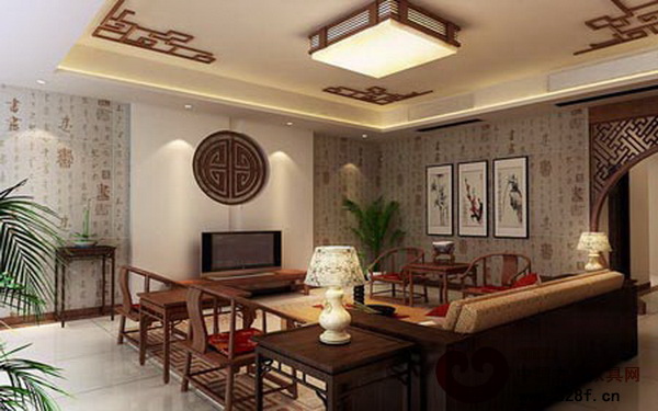 中式裝修樣板間：中國古典雅致