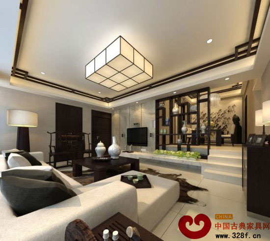 中式客廳裝修效果圖 享受古典雅致美空間
