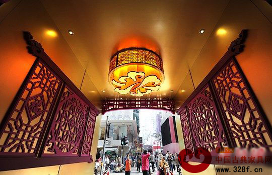 香港店鋪以中式風格裝飾 喜迎春節
