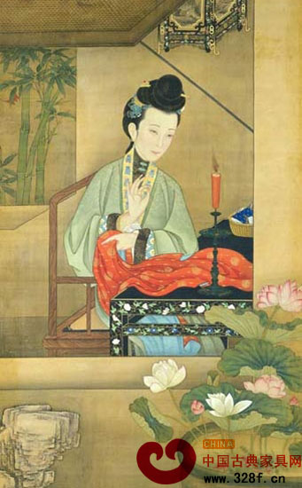 《燭下縫衣》